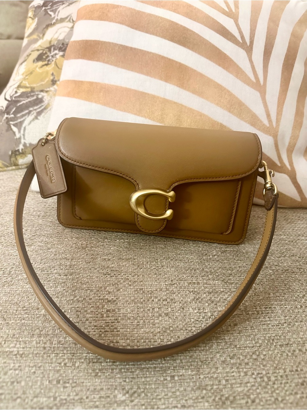 Coach Tabby 20 Crossbody Bag & Wallet Set Honey Brown Leather With Dust Bag - Picture 4 of 17